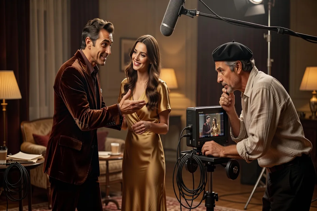 Séance d'essais casting pour un duo d'acteurs incarnant un couple marié au cinéma français